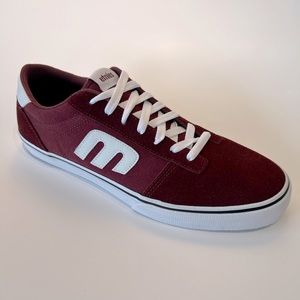 Mens Etnies Cali Vulc Burgundy/White Mens Sizes 10,12
